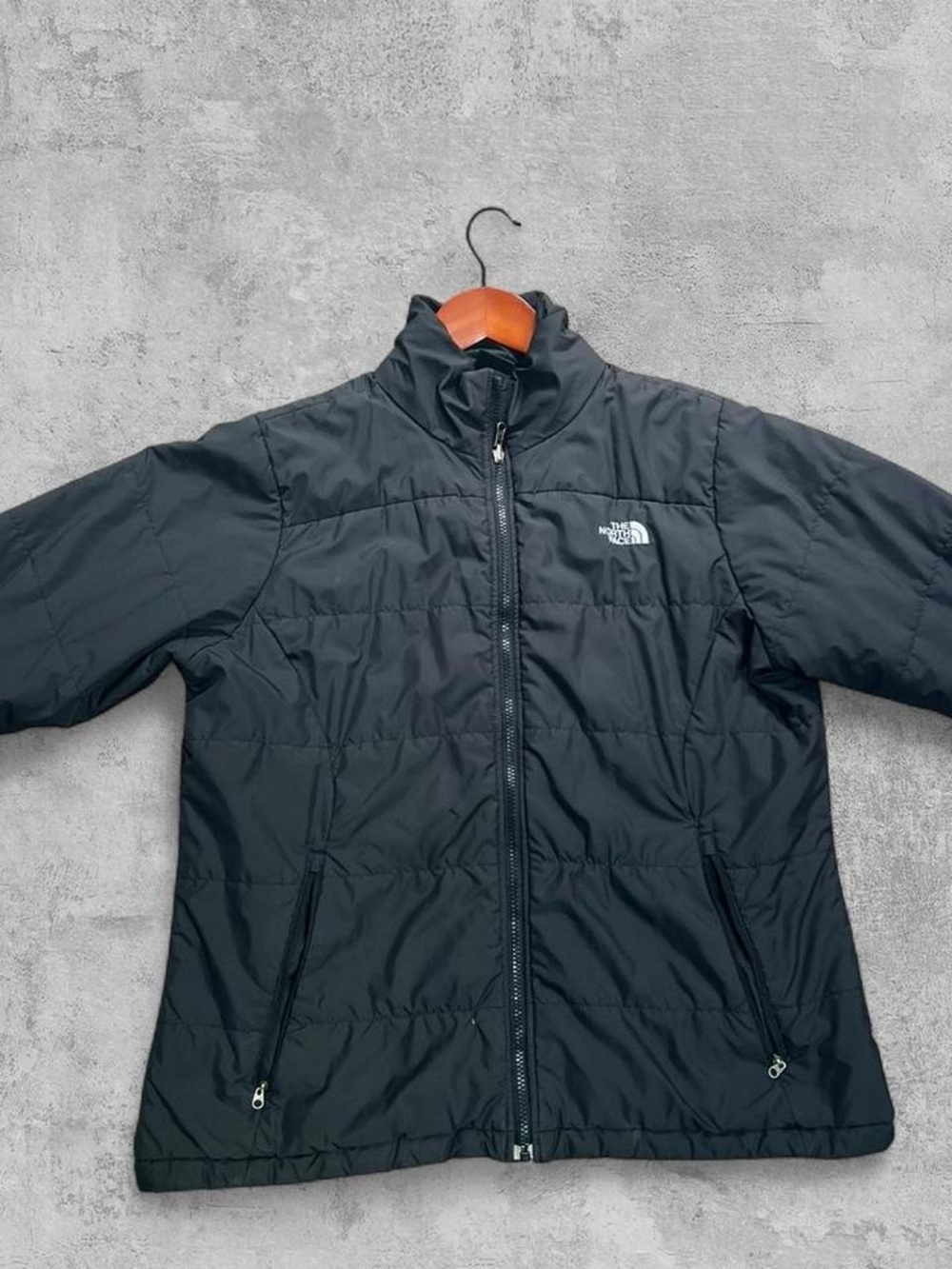 The North Face Black Puffer Jacket with Logo Tag